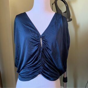 NWT Ramy Brook Retro Inspired 70s-ish Disco Knit Top XS - S w Cutouts